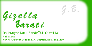 gizella barati business card